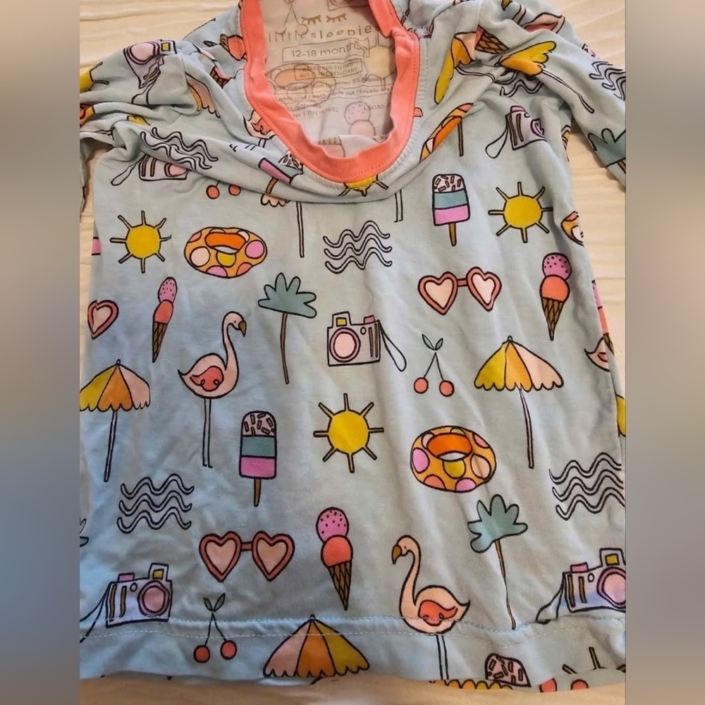 Little Sleepies Pool Party Summer Pajama Set - Picture 5 of 5